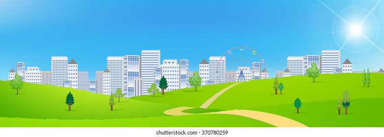 Building sky landscape background