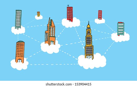 Building sky network on the clouds