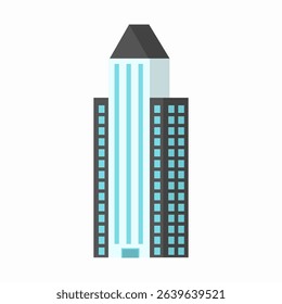 Building skyline with modern architecture residential apartment commercial tower cityscape background urban environment design panorama silhouette illustration estate infrastructure

