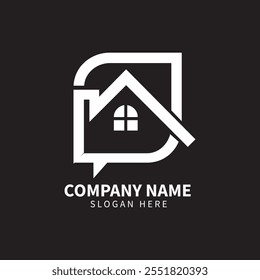 building, skyline, typography, minimal, residence, letters, housing, builder, contractor, logos, realty, exterior, silhouette, skyscraper, agency, minimalist, emblem Logo Design