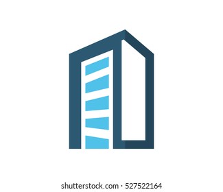 building skyscraper cityscape skyline image vector icon logo