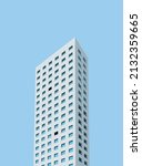 Building Skyscraper in Cityscape Vector, City Business Tower illustration.