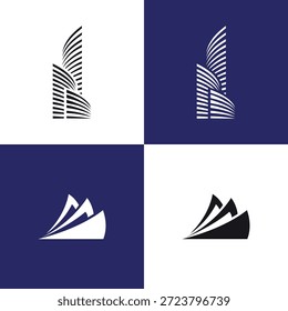 Colección creativa del diseño de la estructura inmobiliaria del rascacielos de la construcción