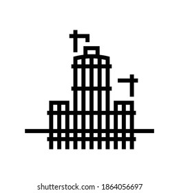 building skyscraper skeleton line icon vector. building skyscraper skeleton sign. isolated contour symbol black illustration