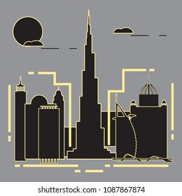 Building and skyscrapers. City view. Architecture. Travel and leisure.