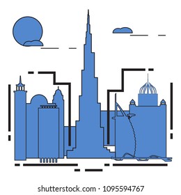 Building and skyscrapers. City view. Architecture. Travel and leisure.