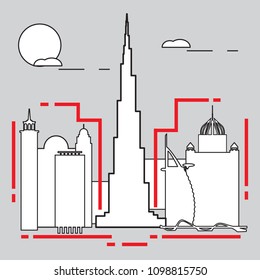 Building and skyscrapers. City view. Architecture. Travel and leisure.