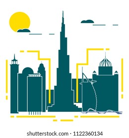 Building and skyscrapers. City view. Architecture. Travel and leisure.