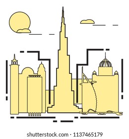 Building and skyscrapers. City view. Architecture. Travel and leisure.