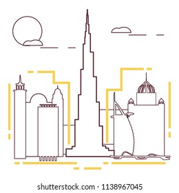 Building and skyscrapers. City view. Architecture. Travel and leisure.