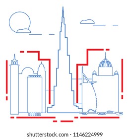 Building and skyscrapers. City view. Architecture. Travel and leisure.