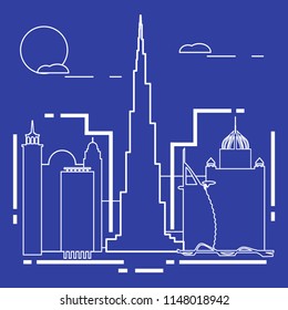 Building and skyscrapers. City view. Architecture. Travel and leisure.