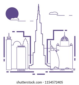 Building and skyscrapers. City view. Architecture. Travel and leisure.