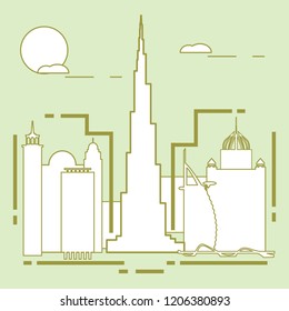 Building and skyscrapers. City view. Architecture. Travel and leisure.
