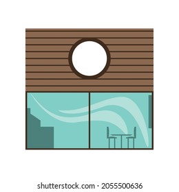 building small business flat icon