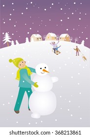 Building a snowman