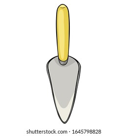 building spatula for leveling surfaces  vector illustration