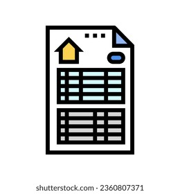 building specifications architectural drafter color icon vector. building specifications architectural drafter sign. isolated symbol illustration