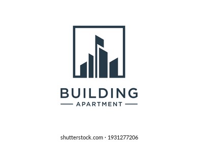 Building Square Logo Design Template