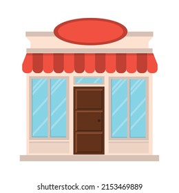 building store commerce icon isolated