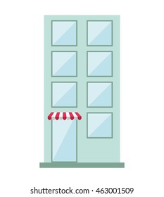 building store construction silhouette icon vector isolated graphic