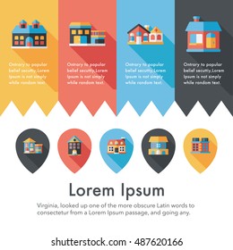 Building and store icons set