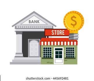 building store isolated icon design, vector illustration  graphic 
