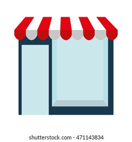 building store market isolated vector illustration design