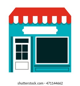 building store market isolated vector illustration design
