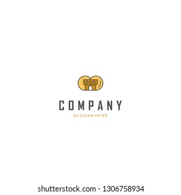 Building Store Minimalist Abstract Creative Business Icon Modern Logo