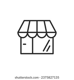 Building, store, shopping. Simple vector icon.