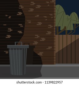 building and street vector illustration 