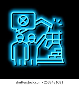 building strip outs neon light sign vector. building strip outs illustration