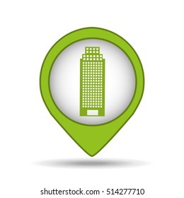 building structure ecology icon vector illustration eps 10