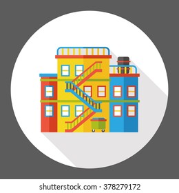 building structure flat icon