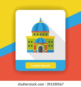 building structure flat icon