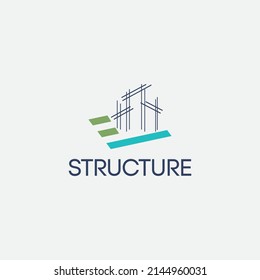 Building Structure vector logo design