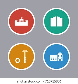 Building and Structures Icons Set 