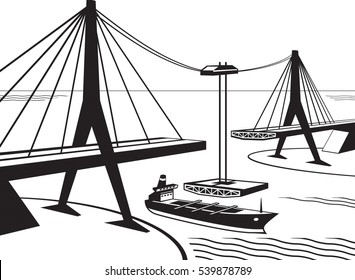 Bridge Construction Vector Images, Stock Photos & Vectors | Shutterstock