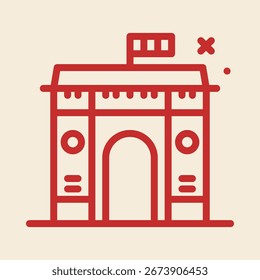 Building symbol artwork trendy useful vector Illustration design charming colorful background.eps