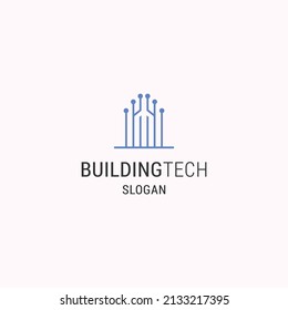 Plantilla de diseño de iconos de logotipo técnico
