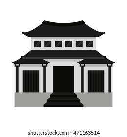 building temple japanese icon vector illustration design