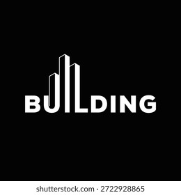 Inspiración de diseño de logotipo de texto de construcción