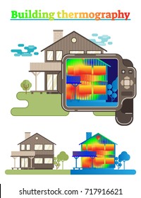 Building thermography illustration
