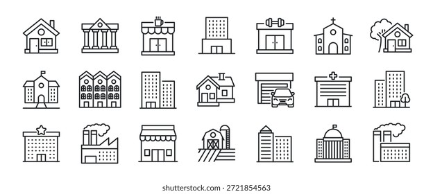 Criação de ícones de linha fina. Ícone para infográfico de design, site, banner, brochura, apresentação, logotipo, aplicativo, ui, ux etc. Ilustração vetorial