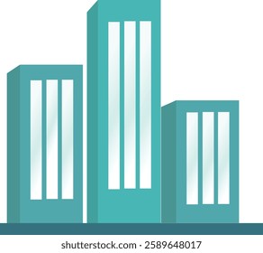 Building Three with Tosca Color Vector