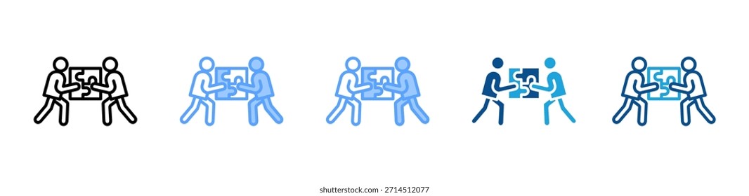Conjunto de iconos de Building Together colección de estilos múltiples