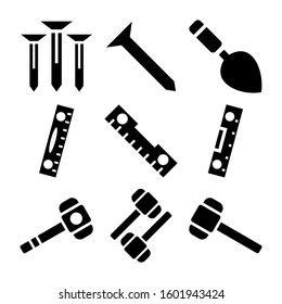 building tools icon isolated sign symbol vector illustration - Collection of high quality black style vector icons
