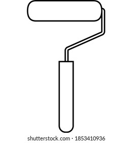 Building tools icon. Line icon on white background. Job concept. Vector illustrations can be used for topics such as work, mechanics, industry.