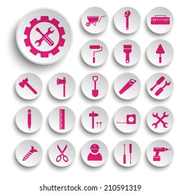  Building and tools  icons vector collection